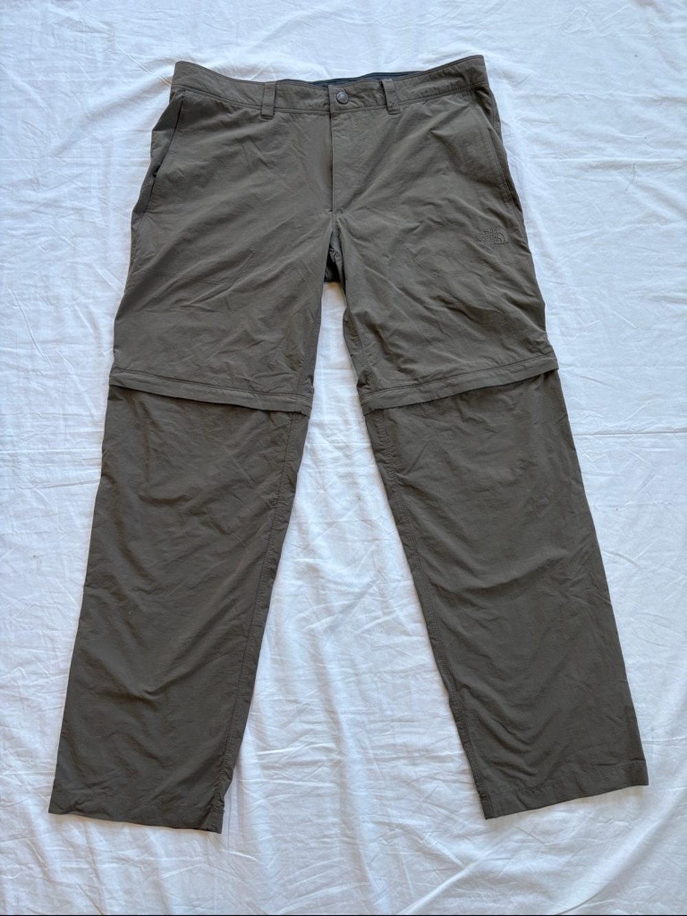 The North Face Paramount Convertible Men's Zip-Off Pants Taupe Size 36